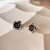 Aretes Black Rose