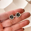 Aretes Black Rose